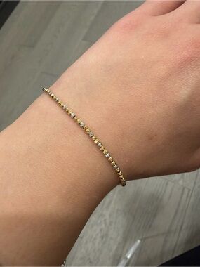 Delicate Dual-toned Gold Bracelet